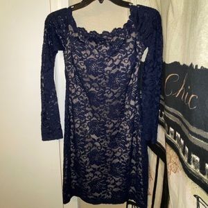 Navy Blue lace dress